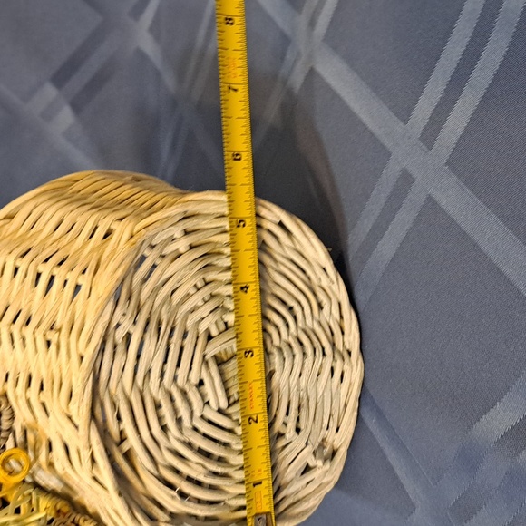 🌴RARE Vintage Cottagecore Wicker Basket - Picture 10 of 11